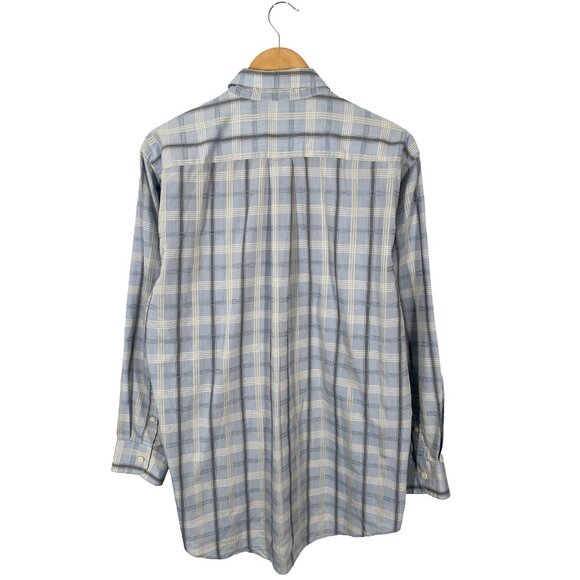 Vintage Burberry's of London Plaid Button Up Shirt Size 41 (L) - Picture 7 of 9
